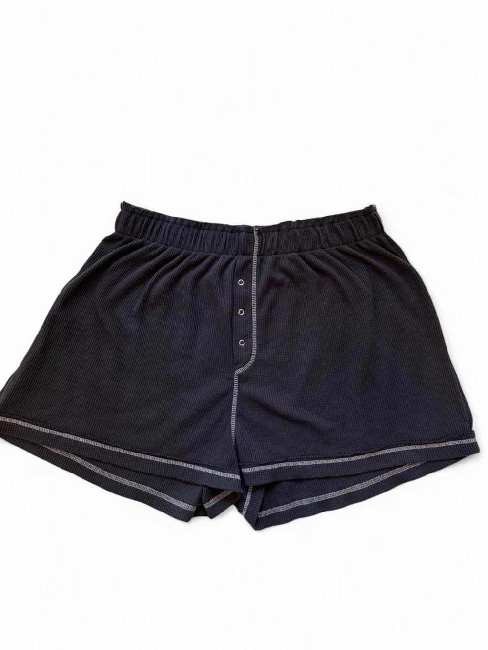 Free People Charcoal Gray Boxer Pajama Shorts